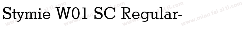 Stymie W01 SC Regular字体转换